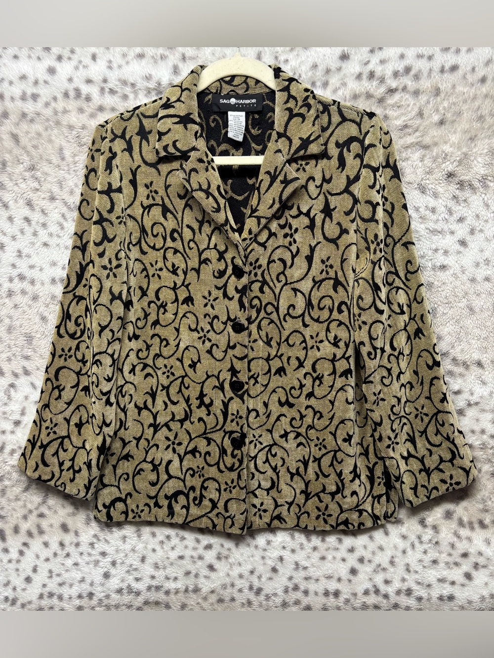 Y2K SAG HARBOR BUTTON FRONT BLAZER